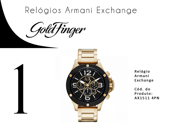 Relogios Armani Exchange - Gold Finger - 1
